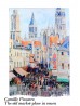 The Old Market-place in Rouen Oil Painting Scarf